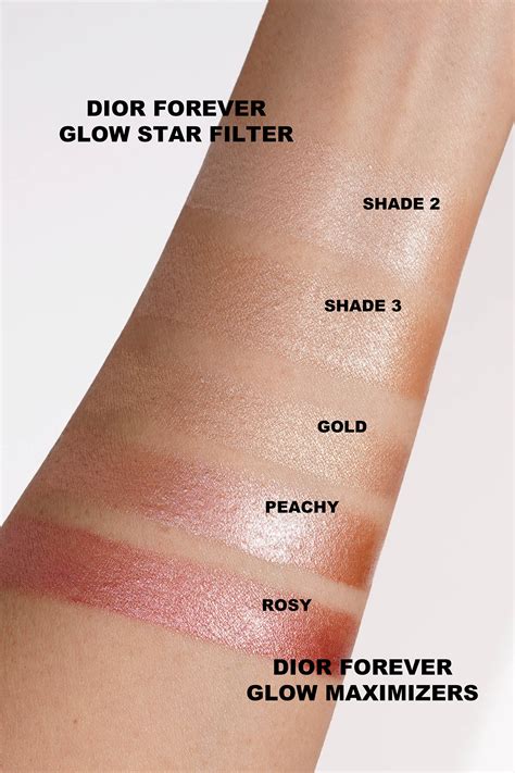 star filter dior|Dior forever glow maximizer swatches.